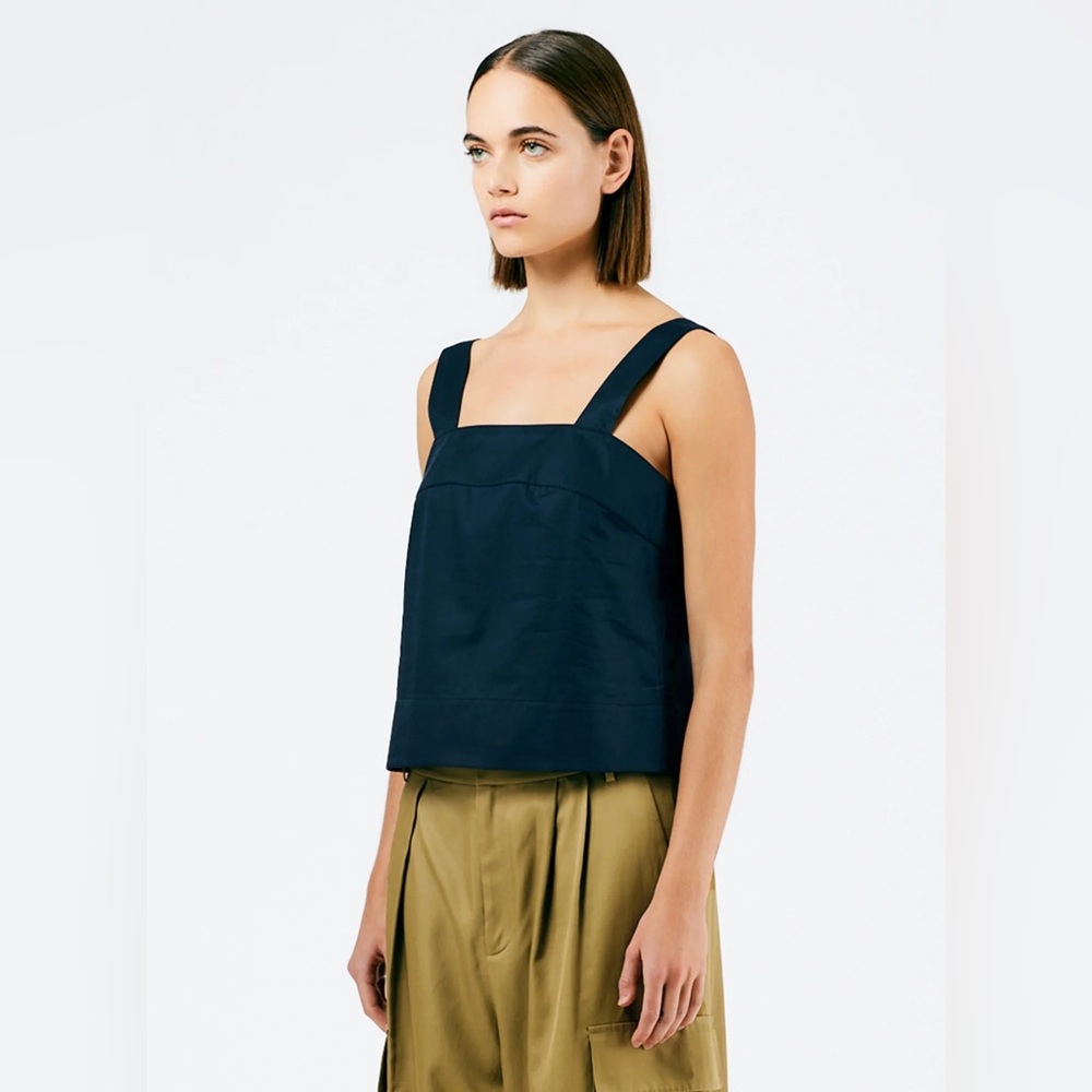 NWOT Tibi Eco Poplin Strappy Top - Picture 2 of 4